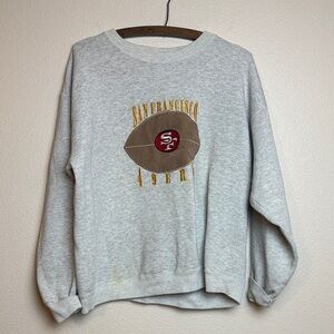 Vintage 90’s San Francisco 49ers Embroidered Crewneck Sweatshirt Size Medium